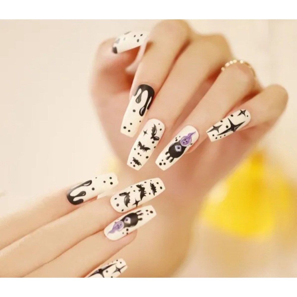 Spooky Bats Press on nails‎
